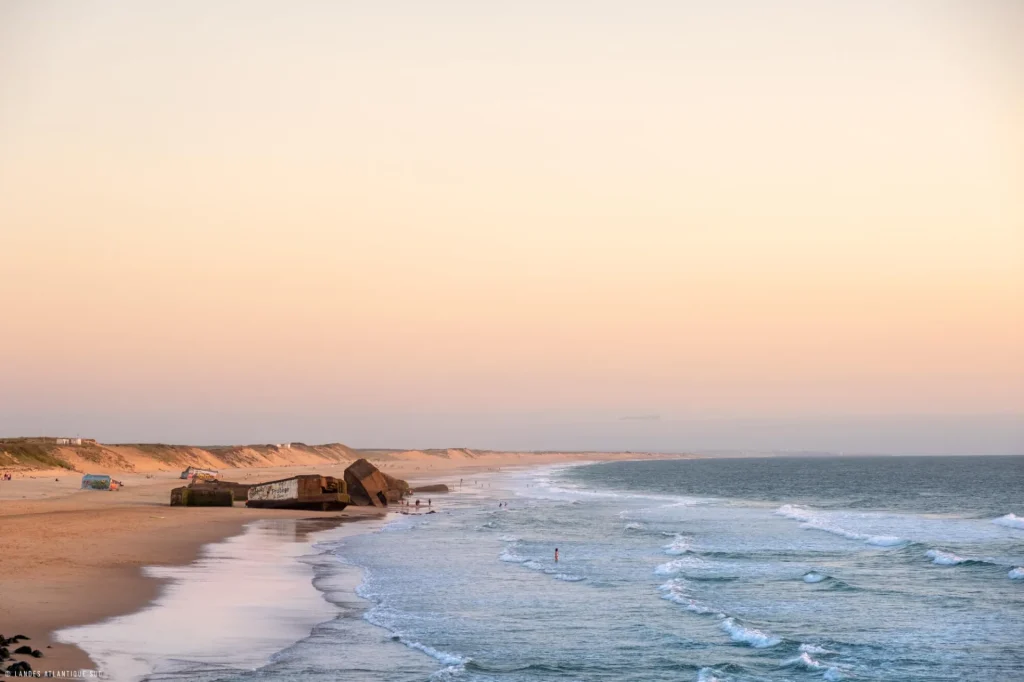 La plage du Santocha à Capbreton