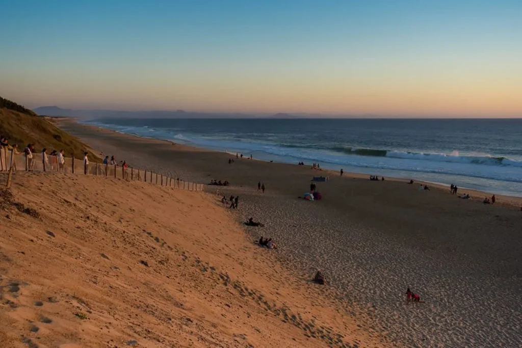 La plage des océanides à Capbreton