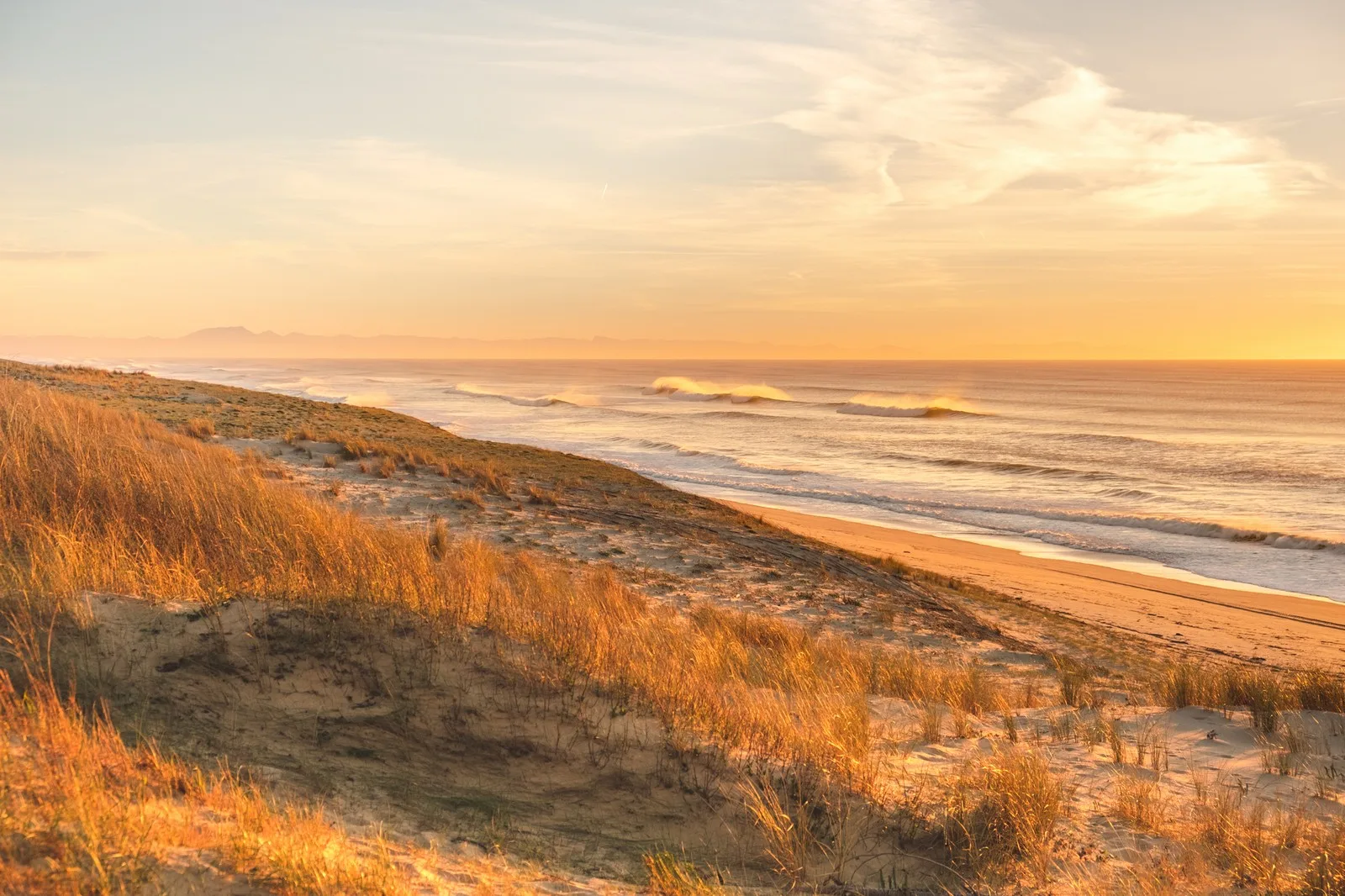 plage sauvage à soustons dans les landes