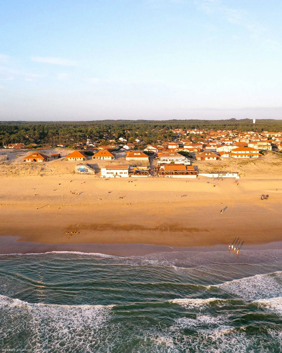 La plage centrale à Vieux-Boucau