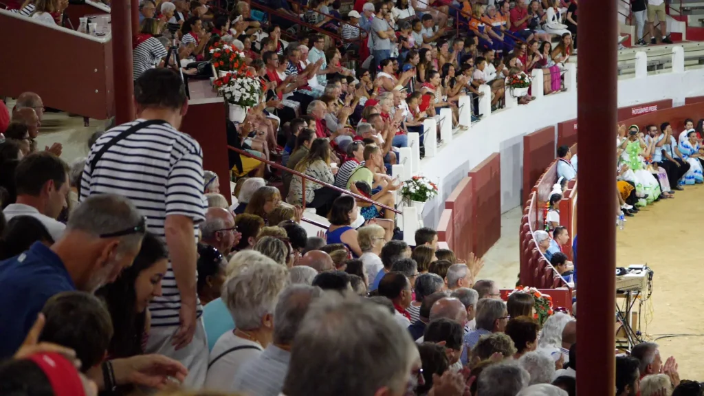 Spectacle dans les arènes de Tyrosse lors des fêtes