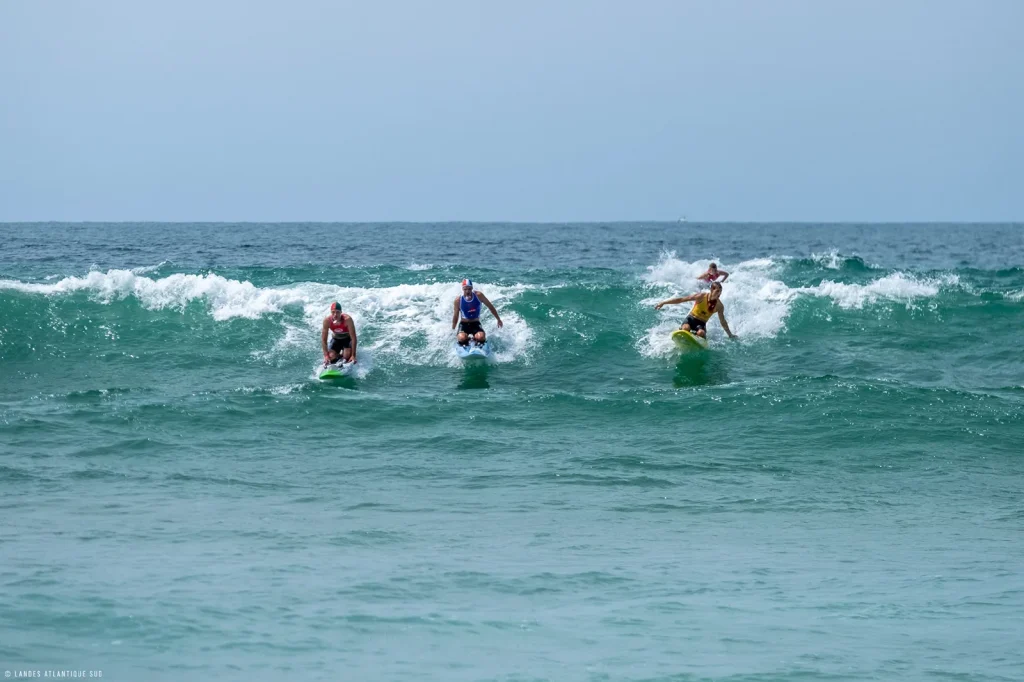 sauvetage côtier de Capbreton dans les vagues