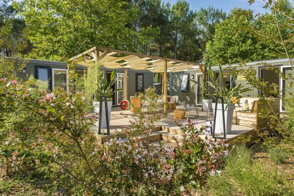 Cottage dans un camping écoresponsable à Soustons dans les Landes