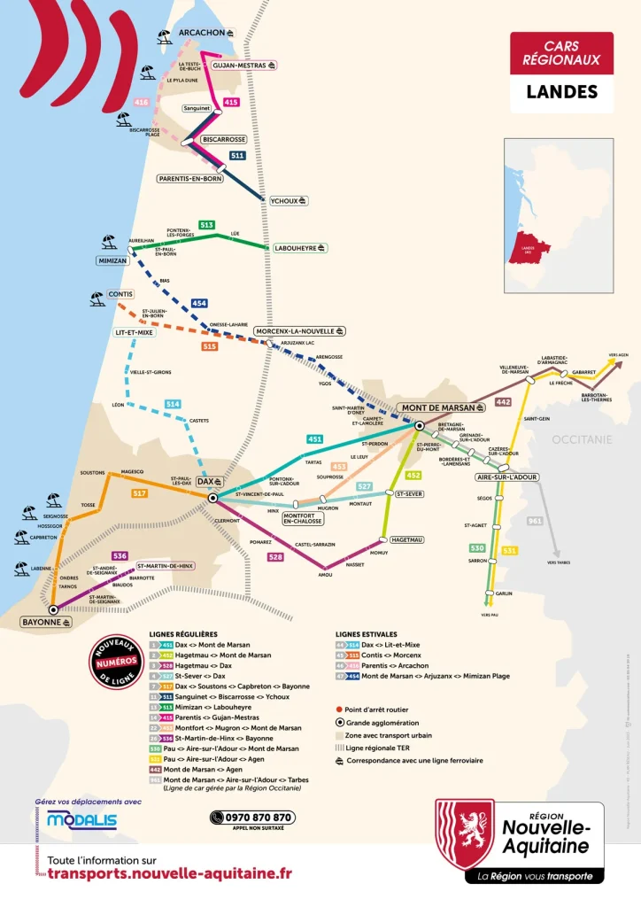 carte des bus région
