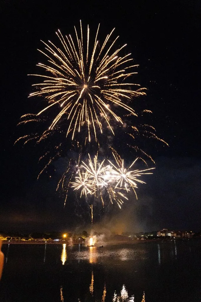 Feu d'artifice à Vieux-Boucau