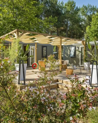 Cottage dans un camping écoresponsable à Soustons dans les Landes