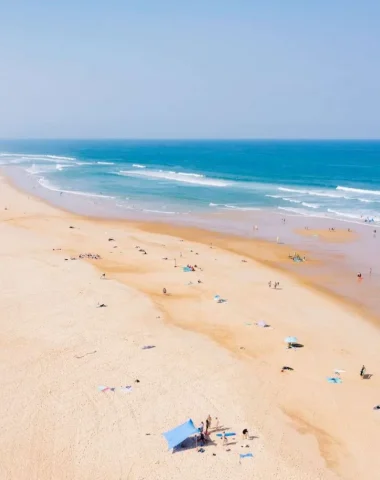 Plage sud de Messanges dans les Landes