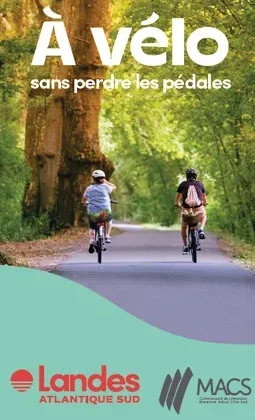 Carte des pistes cyclables en landes atlantique sud