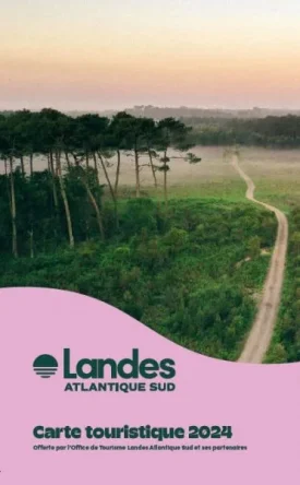 carte touristique pour découvrir le sud des landes