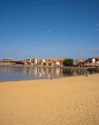 plage du lac Vieux-Boucau