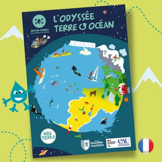 le cahier de vacances de Water family, sur demande à l'office de tourisme Landes Atlantique Sud