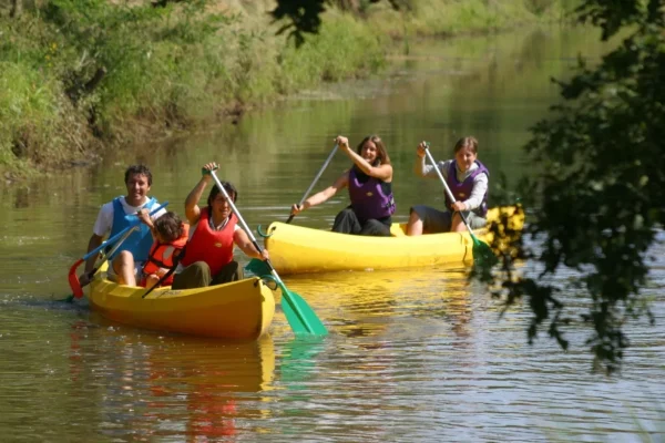 Canoë sur le Boudigau Labenne, base de canoë et paddle