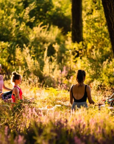 Yoga en forêt