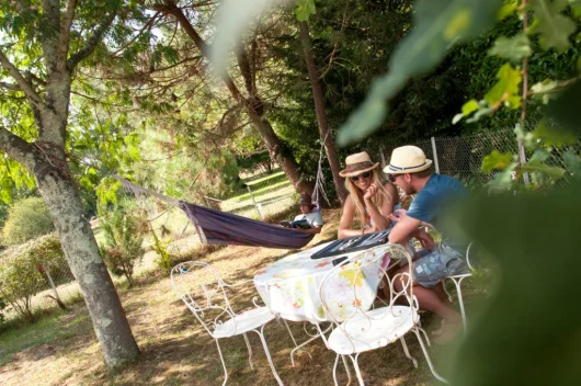 Moment de détente au surf camp