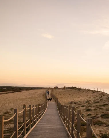 Promenade avec vue au bord de l'océan à Labenne