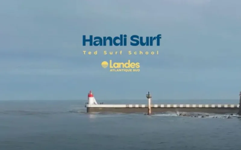 Handisurf avec ted surf school à Capbreton