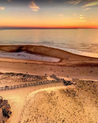 restaurant la plage à Messanges dans les Landes, vue océan