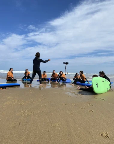 cours de surf avec Nature Surf Camp à Messanges dans les Landes