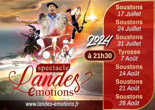 Dates spectacles 2024 Landes Emotions