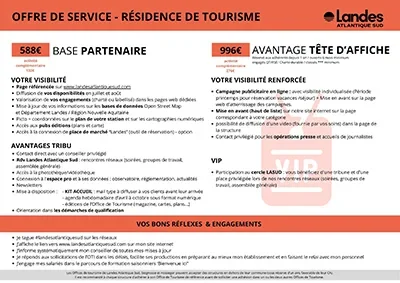 Je suis une Résidence de Tourisme