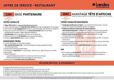 Je suis un restaurant