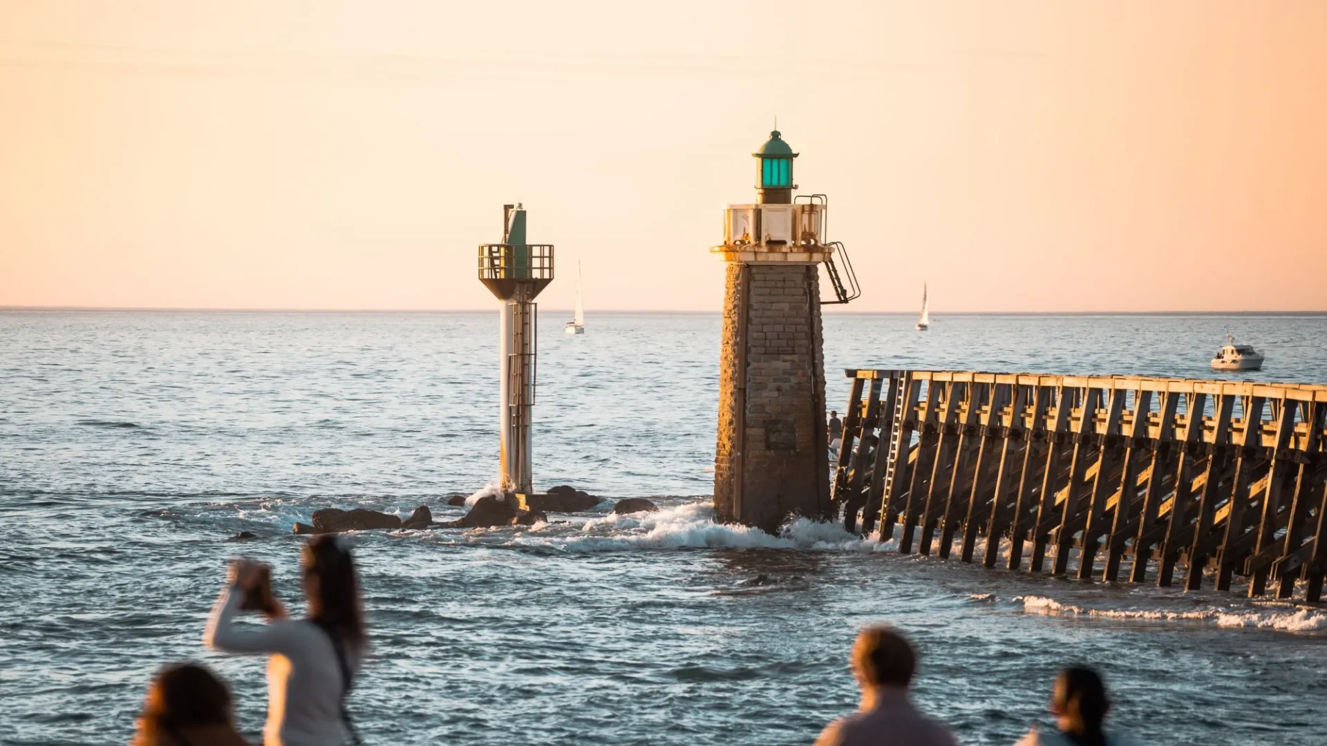 Estacade de Capbreton, automne