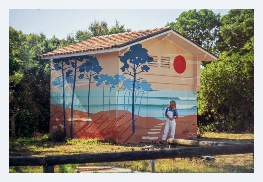 Street Art Elodie Perrier, Lost in Landes pour le Little Festival