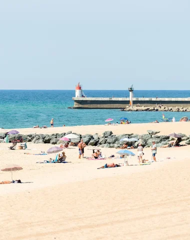 La plage centrale à Capbreton