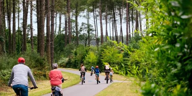 A vélo sur l'Itinérêve à Soustons