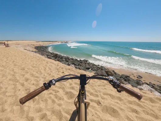 Balade à vélo avec vue sur les plages de Capbreton