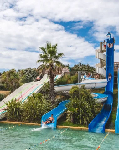 Toboggans du parc aquatique de Seignosse