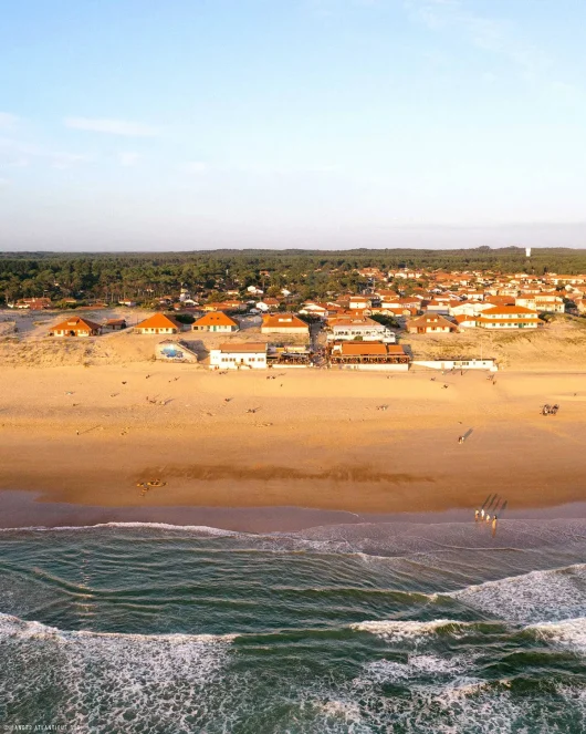 La plage centrale à Vieux-Boucau