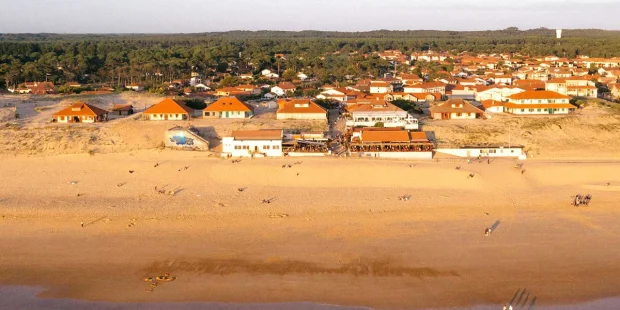 La plage centrale à Vieux-Boucau