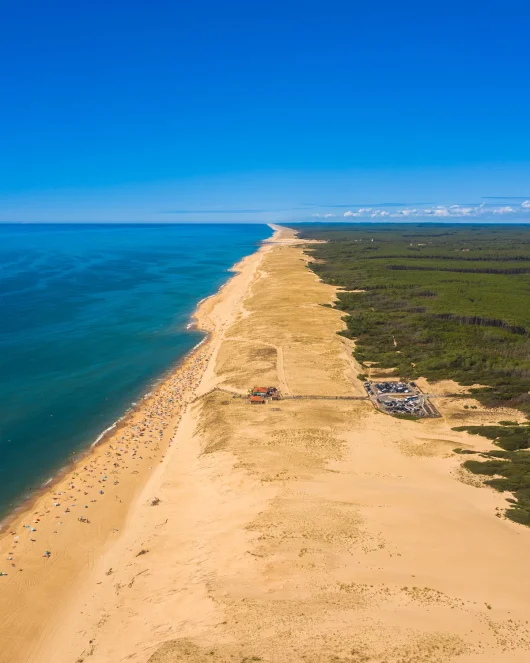 La plage nord à Messanges