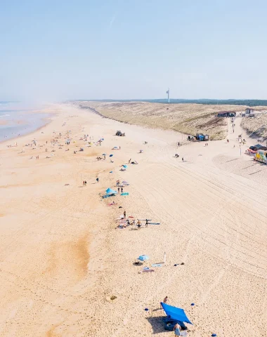 La plage sud à Messanges