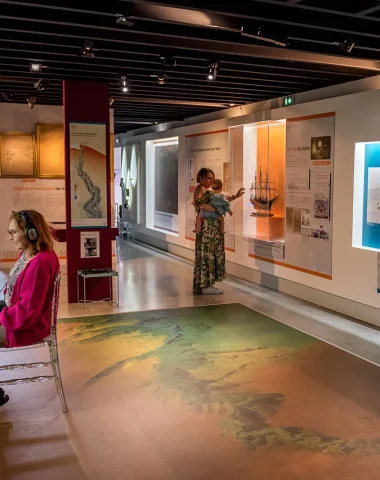 salle expo de la maison de l'oralité et du patrimoine de Capbreton