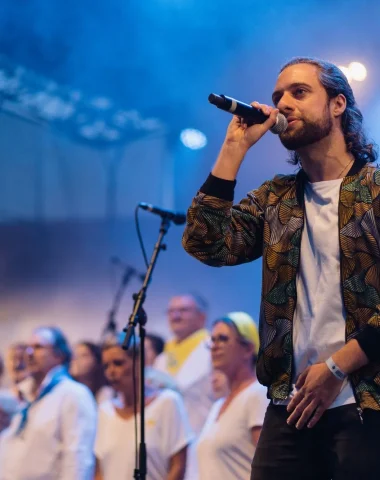 Concert au festival de Vieux-Boucau.