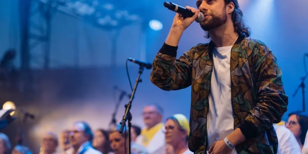 Concert au festival de Vieux-Boucau.